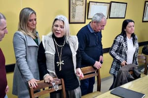 Carrió esta mañana en la Sociedad Rural de las Colonias en Esperanza, Santa Fe.