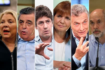 Carrió, Negri, Lousteau, Bullrich, Macri y Rodríguez Larreta, referentes de Juntos por el Cambio