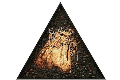 "Carrito cartonero" (2017), de Mondongo. Galería Barro Arte Contemporáneo, Sección Principal