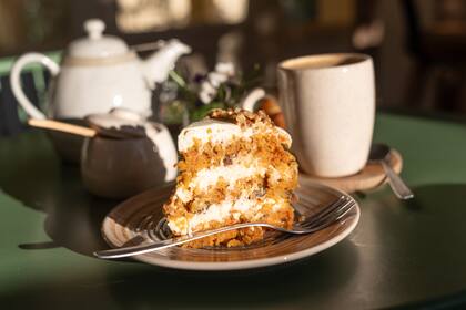 Carrot cake en la Casa de té Folly