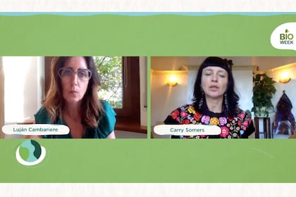 Carry Somers, activista inglesa fundadora del proyecto Fashion Revolution, abrió el encuentro de la semana de la sustentabilidad