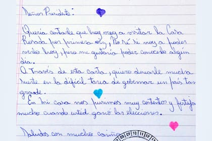 La mayoría de las cartas están escritas de puño y letra
