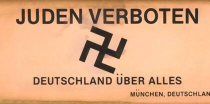 Cartel del nazismo.
