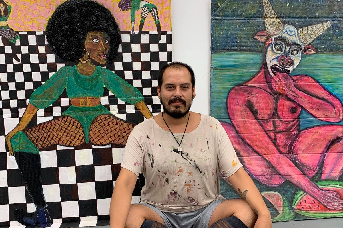 Cartón Pintado vive con su madre en la Villa 31 y trabaja en el Renaper