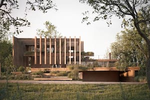 La casa con desniveles, puentes y terrazas que ofrece espacios propios para cada habitante de la familia