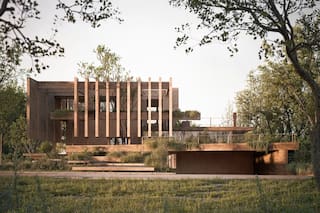 La casa con desniveles, puentes y terrazas que ofrece espacios propios para cada habitante de la familia