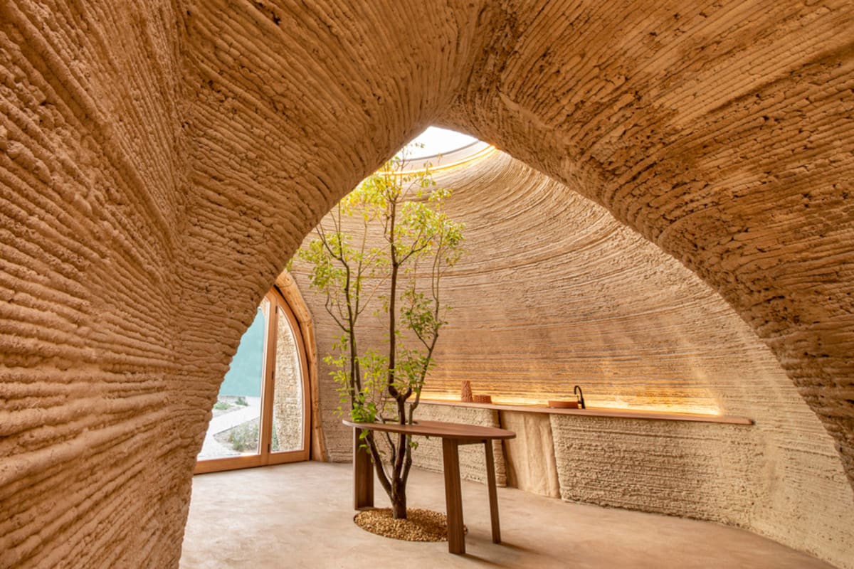 Casa de barro en 3D y rápida de construir