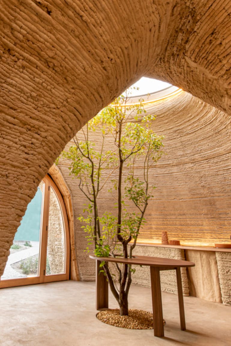 Casa de barro en 3D y rápida de construir