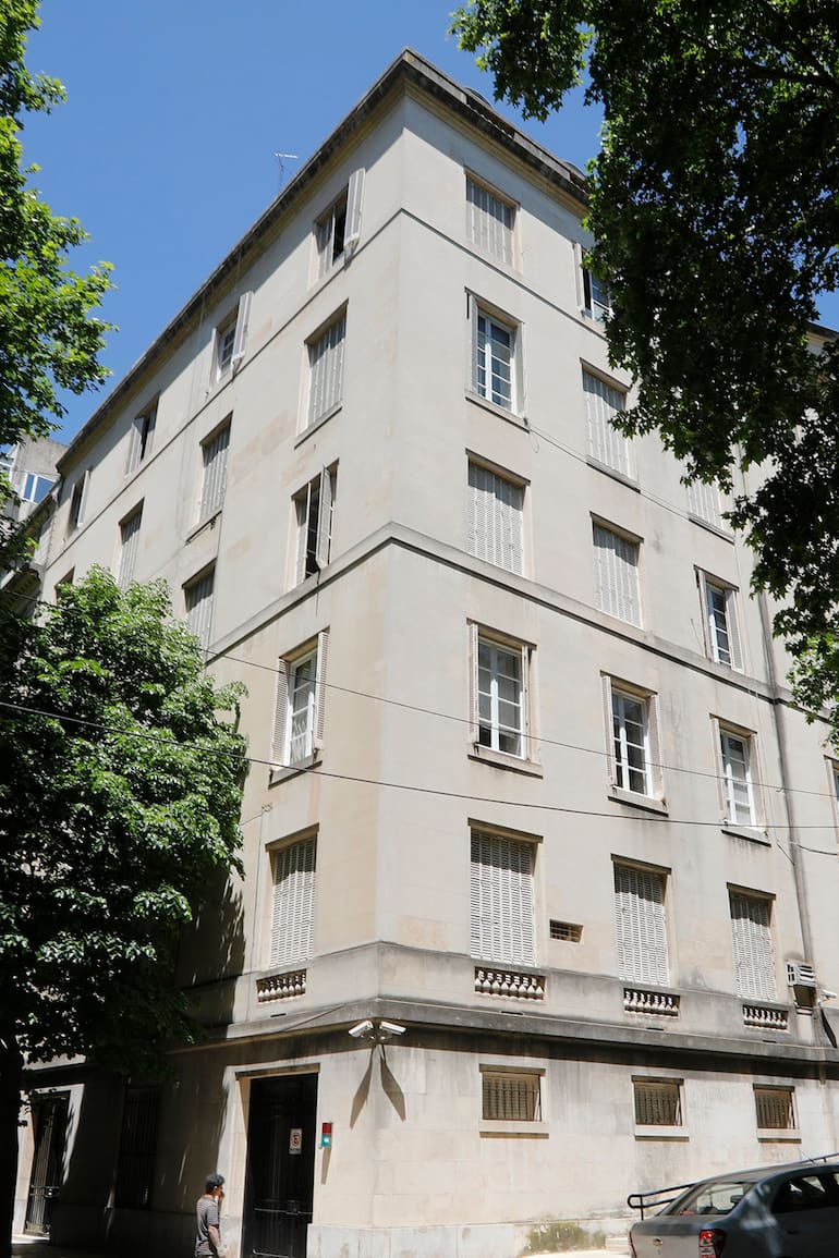 Vista del edificio donde vivieron Adolfo Bioy Casares y Silvina Ocampo