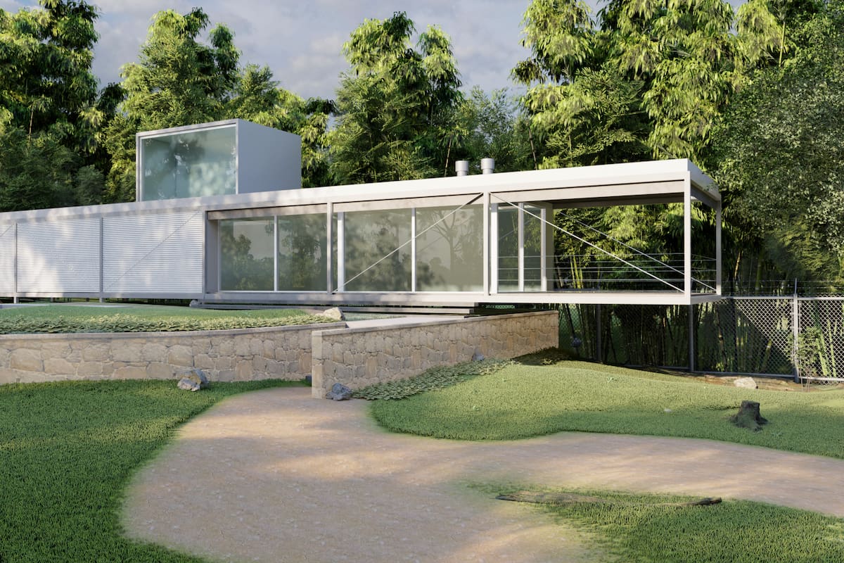 Casa Fénix, hecha con antiguas estructuras de la cárcel de San Martín, en Córdoba