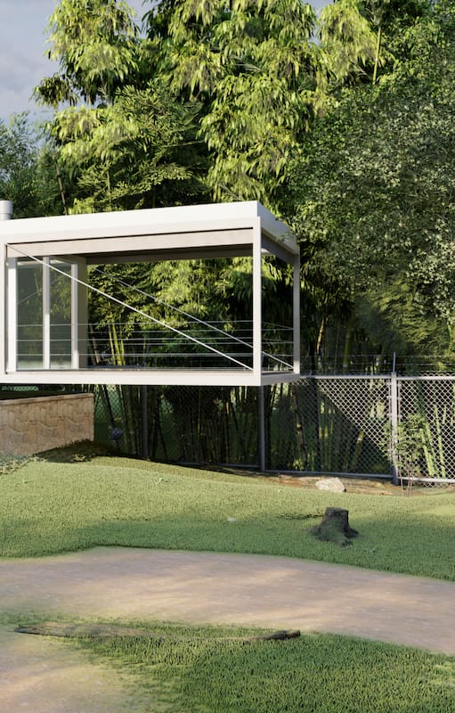 Casa Fénix, hecha con antiguas estructuras de la cárcel de San Martín, en Córdoba