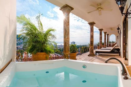 El balcón de la Velvet Suite