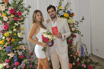 Casamiento civil de Guido Pella y Stephanie Demmer