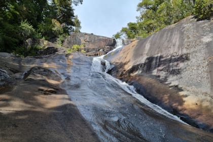 Cascada frey, donde murió la turista bonaerense.