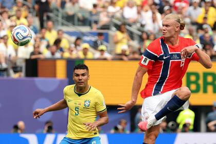 Casemiro, frente a la impetuosidad de Haaland