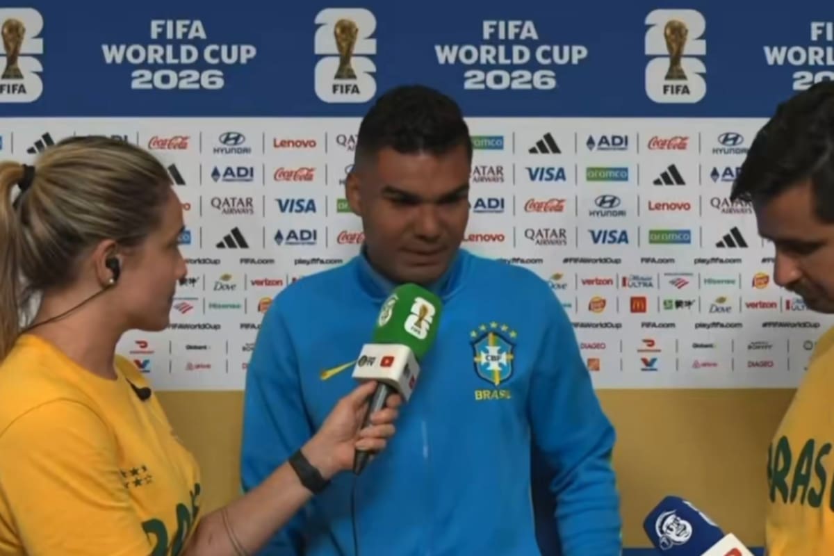 Casemiro se emocionó tras ser consultado por el impacto que puede tener la eliminación en los nenes brasileños