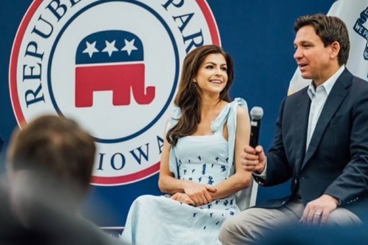 Casey DeSantis alabó las cualidades de su esposo, on DeSantis, en un evento en Iowa; "es un buen padre", destacó