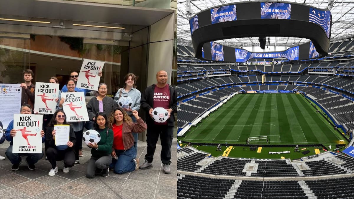 Qué se sabe de la huelga de trabajadores del SoFi Stadium ante el avance del ICE en California