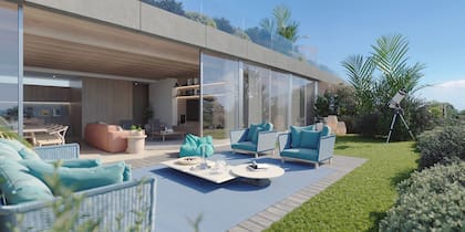 Casi todas las unidades tienen su propio jardín, tendencia que responde a la idea de vivir en "casas en altura"