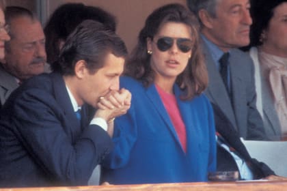 En abril de 1984, recién casados, disfrutaron del abierto de tenis de Montecarlo en el palco real.
