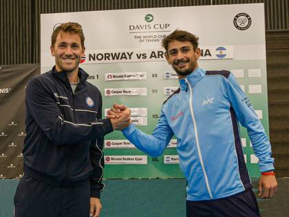 Casper Ruud y Mariano Navone se enfrentarán en el segundo punto de la serie entre la Argentina y Noruega