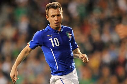 Cassano jugó un Mundial y tres Eurocopas con la Selección de Italia