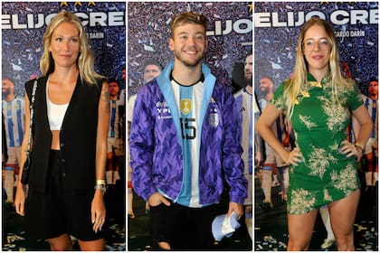 Cata Bonadeo, Nacho de GH y Nati Jota, presentes en la avant premiere de Elijo creer