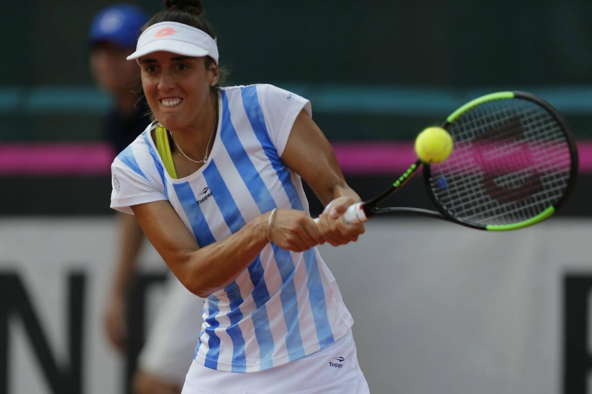 Catalina Pella no pudo superar a Haddad Maia, la mejor jugadora de Brasil