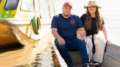Catalina y Jorge en unos de sus viajes por Colombia.