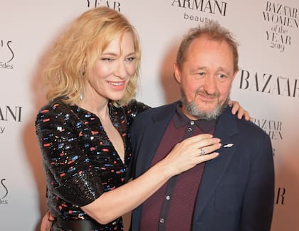 Cate Blanchett y Andrew Upton en un evento, en 2019