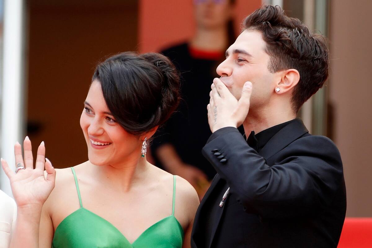 Catherine Brunet y el cineasta canadiense Xavier Dolan, también actor