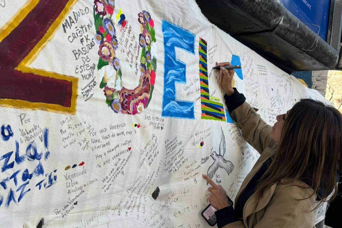 Catherine Fulop dejó un mensaje después de votar en la Argentina