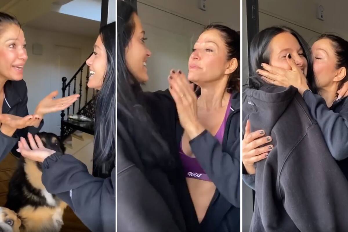 Catherine Fulop, emocionada hasta las lágrimas con el regreso de su hija Oriana