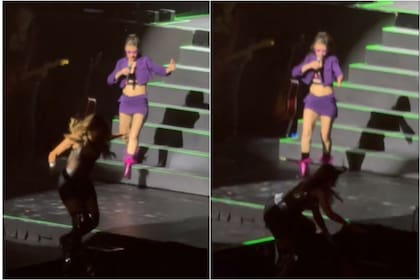 Cathy Fulop se dio un terrible golpe en el escenario del Movistar Arena
