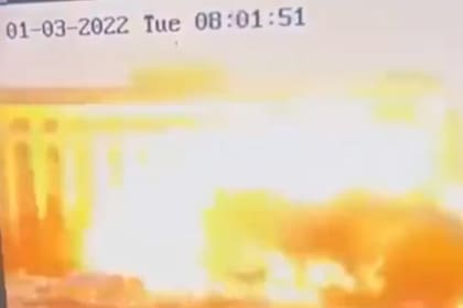 Catpura de video del brutal ataque ruso a Kharkiv