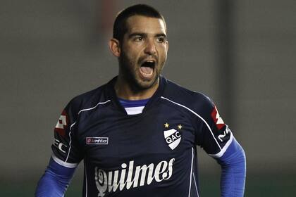 Cauteruccio llegó de Nacional de Uruguay a Quilmes, donde jugó durante tres temporadas