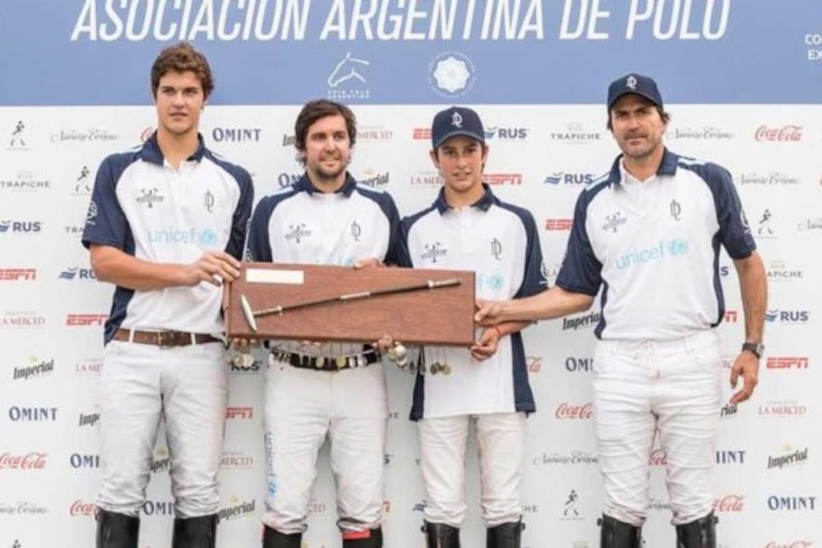 Cavanagh, con Poroto y Adolfo Cambiaso, campeones del Abierto de San Jorge