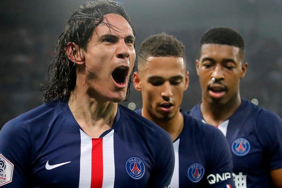Cavani grita su gol 200 en PSG