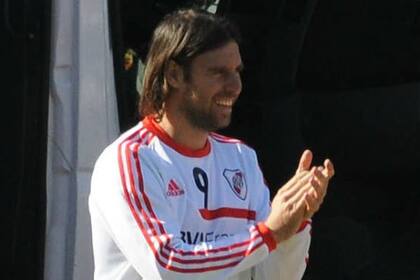 Cavenaghi, en la práctica de River