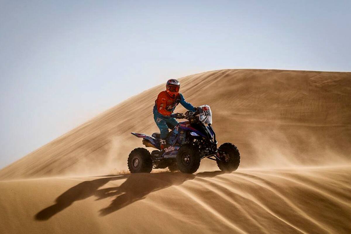 Cavigliasso Nicolas arg, Yamaha, Dragon Rally Team, Motul, Quad, acción durante la 2a etapa del Dakar 2021 entre Bisha y Wadi Al Dawasir, en Arabia Saudita el 4 de enero de 2021 -