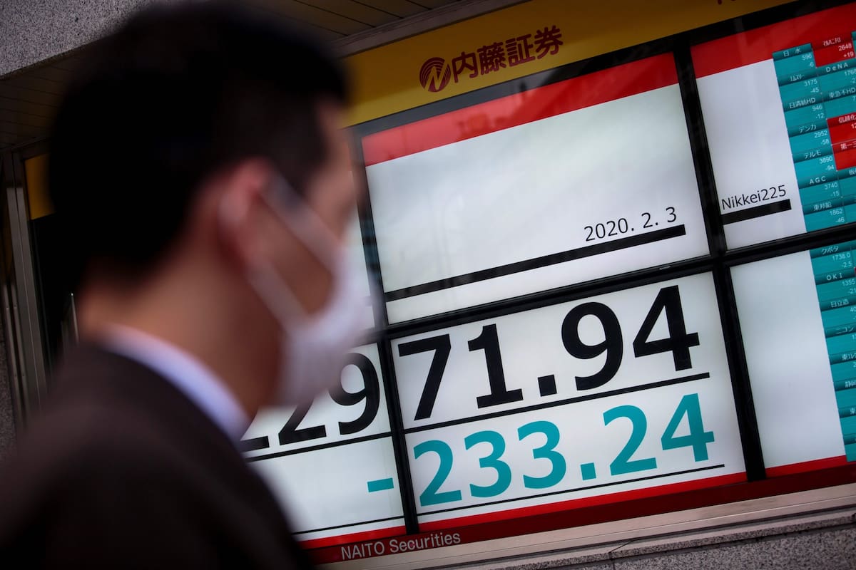 Cayeron las acciones - Tokio