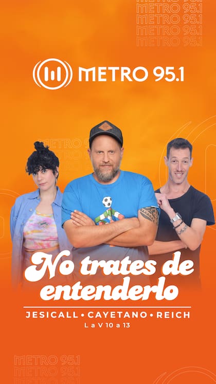 Cayetano y el equipo de No trates de entenderlo, Metro 95.1