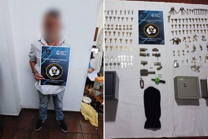 Cayó "El Cerrajero": tenía un taller en su casa para clonar llaves y hacer entraderas