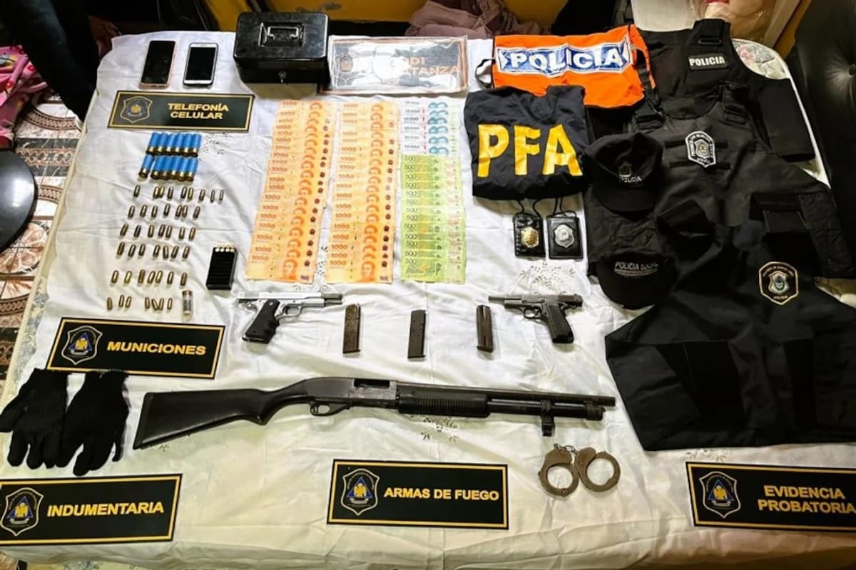 Cayó una banda de secuestradores que simulaban operativos al utilizar ropa similar a la usada por policías