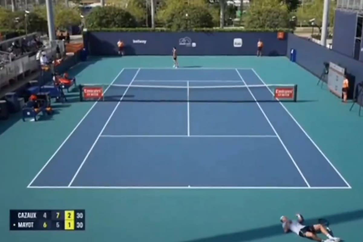 Cazaux se desploma en el partido de clasificación del Masters 1000 de Miami ante Mayot