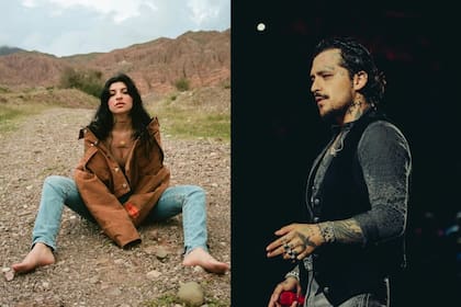 Cazzu reveló que no pudo llevar a su hija a su gira por falta de autorización de Christian Nodal (Instagram/@cazzu/@nodal)