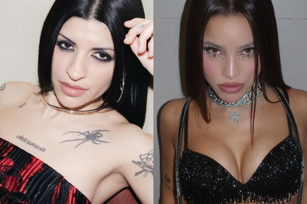 Cazzu y una contundente historia de Instagram (Foto: Instagram/@cazzu @emiliamernes)