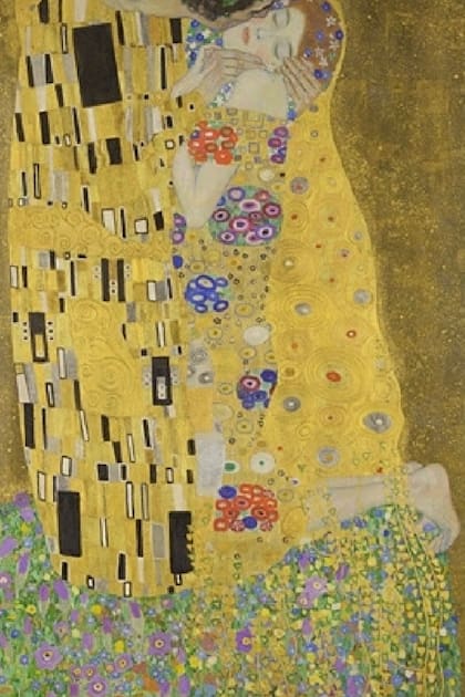 El beso, la obra más popular de Gustav Klimt