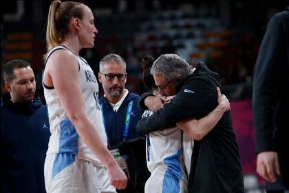 Las jugadoras argentinas no pudieron contener tantas emociones.