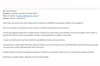 "Escucho abrir la puerta de entrada"